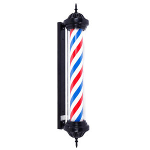 Barber Pole Light Vintage Outdoor Indoor LED Lamp Hair Salon Open Sign Strips