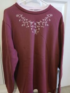 Blair Floral Embroidered Women's Top (Size XL)