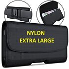XL NYLON Cell Phone Belt Holder Holster Case with Clip Carrying Pouch For iPhone