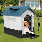 VILOBOS Indoor Outdoor Dog House Elevated Pet Shelter Air Vents Doggy Potty Tray