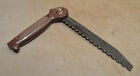 Rare vintage survival folding saw collectible back packing camping hunter tool
