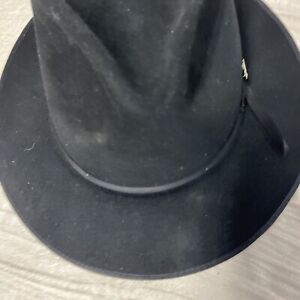 Black Stetson 59 7 3/8 Cowboy Hat