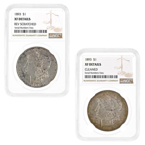 1893 Morgan Silver Dollar $1 NGC XF Details