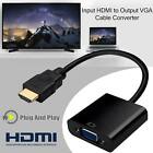 HDMI Male to VGA Female Adapter Converter Cable for Video HDTV DVD PC 1080P