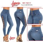 LUJURIA JEANS COLOMBIANOS COLOMBIAN PUSH UP JEANS LEVANTA COLA BLUE SEXY