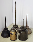 Lot of 5 Vintage Antique Thumb Pump Oil Can Oilers 4