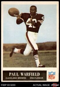 1965 Philadelphia #41 Paul Warfield Browns-FB RC HOF Ohio St 4 - VG/EX