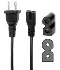 2-Prong Polarized Power Cord for Singer, Brother Sewing Machine Wall Cable