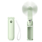 Personal Rechargeable Handheld Foldable Fan for Travel w/ Power Bank Flashlight