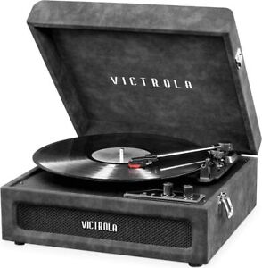 Victrola Brooklyn 3-in-1 Bluetooth 3-Speed Turntable Suitcase Record Player