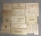 Lot of 15 Wooden Wine Wood Panels Box Crate - Free Shipping Lot 21