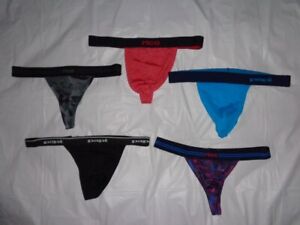 LOT OF (5) PAPI & RICO MENS UNDERWEAR THONGS IN DIFFERENT COLORS SIZE X-LARGE XL