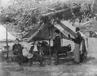Union Major H.H. Humphreys Staff Drinking Outside Tent - 8x10 US Civil War Photo