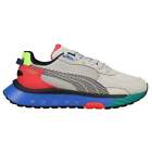 Puma Wild Rider Dazed Lace Up  Mens Grey Sneakers Casual Shoes 382925-01