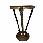 Vintage Handcrafted Brass Lion Leo Plant Stand Item Holder 9” Tall