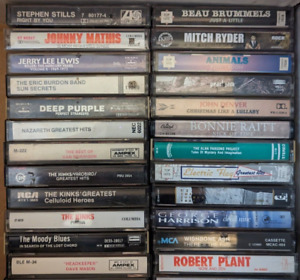 50 Various Rock & Country Cassette Tapes! ** Sold as a lot ** -- see pictures!