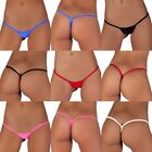 5Pack Womens Mini Micro Thongs Tiny G-string Sexy Y-Back Solid Panties Underwear