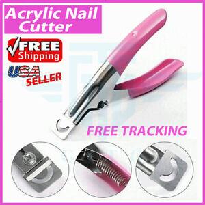 Acrylic False Nail Tip Cutter Clipper Nail Pink with Spring Manicure Tip Cutter