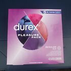 Durex Pleasure Pack Assorted Condoms, Natural Rubber Latex Condoms  Men 42 Count