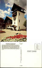 Glockenspiel Tower Frankenmuth Bavarian Tower MI clock unused chrome postcard