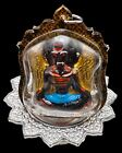 Cased Oil Khru Kai Kaew Charm Gambling Wealth Lucky Thai Buddha Amulet #aa4124