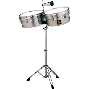 NEW - Latin Percussion LP LPA256 Aspire Series Timbale Set With Cowbell