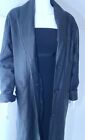 Midlebrook Park Leather Coat Womens Small Black Leather Trench Coat Retail $175