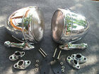 NEW PAIR OF CHROME VINTAGE STYLE DUMMY SPOT LIGHTS ! (For: 1956 DeSoto)