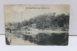 Postcard TARENTUM PA. Old Pump Station Lake 1913 H.H. Hamm Card  BIN A 15