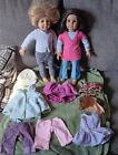 American Girl Doll Lot Of 2 Doll With Clothing Accessories Retired