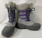 Columbia Sierra Summette 2 Women's Waterproof Winter Boots Sz(6) Gray Purple