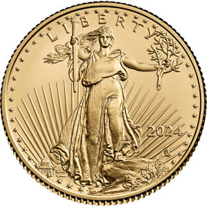 2024 American Gold Eagle 1/10 oz $5 - BU