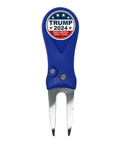 Trump 2024 MAGA Make America Great Again Golf Ball Marker Switchblade Divot Tool