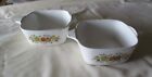 Corning Ware SPICE OF LIFE P-43-B Casserole Dishes 2 3/4 Cup Set of 2 VTG No Lid
