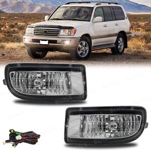 For 1998-2007 Toyota Land Cruiser 100 LC100 Fog Lights Bumper Lamps+Wiring