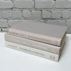 Decorative Stack of Gray Books Set of 3 Lot