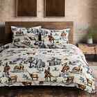 Ranch Life Country Western Farmhouse Reversible King 3-Piece Comforter Set