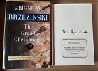 The Grand Chessboard- Zbigniew Brzezinski - SIGNED Hardcover First Edition 1997