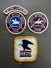 4 Vintage US Mail Post Office Department Letter Carrier Patches Used USPS Horse