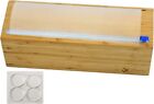 Vacuum Sealer Bag Roll Dispenser with Slide Cutter - Reusable & Large Bamboo Vac