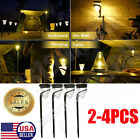 2/4 Pack 30in Solar Pathway Lights 2 Color Modes Garden Decorative Outdoor Lamp
