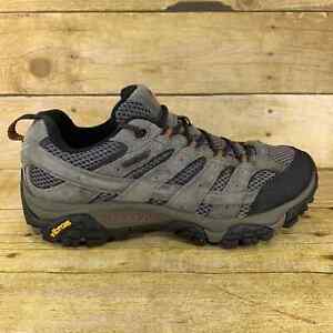 Merrell Moab Ventilator Low Hiking Boots Mens Size 7 Suede Waterproof Gray