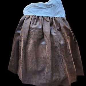 Wooded River Faux Leather Bedskirt