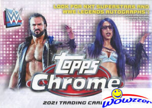 2021 Topps CHROME WWE EXLUSIVE Factory Sealed Blaster Box!