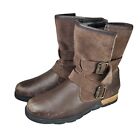 Sorel Brown Leather Lined Winter High Ankle Boots Womens Sz 7.5 Style NL2433-248