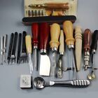 18Pcs Leather Craft Tool Kit Carving Working Set Punch Stitching Sewing Stamping