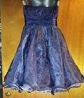 BEE DARLIN Strapless blue a line gown SIZE 3/4