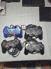 Lot of 4 Sony PlayStation 2 Wired DualShock PS2 Game Controller Parts/Repair