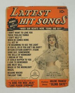 Latest Hit Songs Vol. 2 #4 February 1945 lyrics & music - Judy Garland
