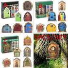 6Pcs Mini Fairy Door for Home Garden Tree Window Door Outdoor/Indoor Decor Gift